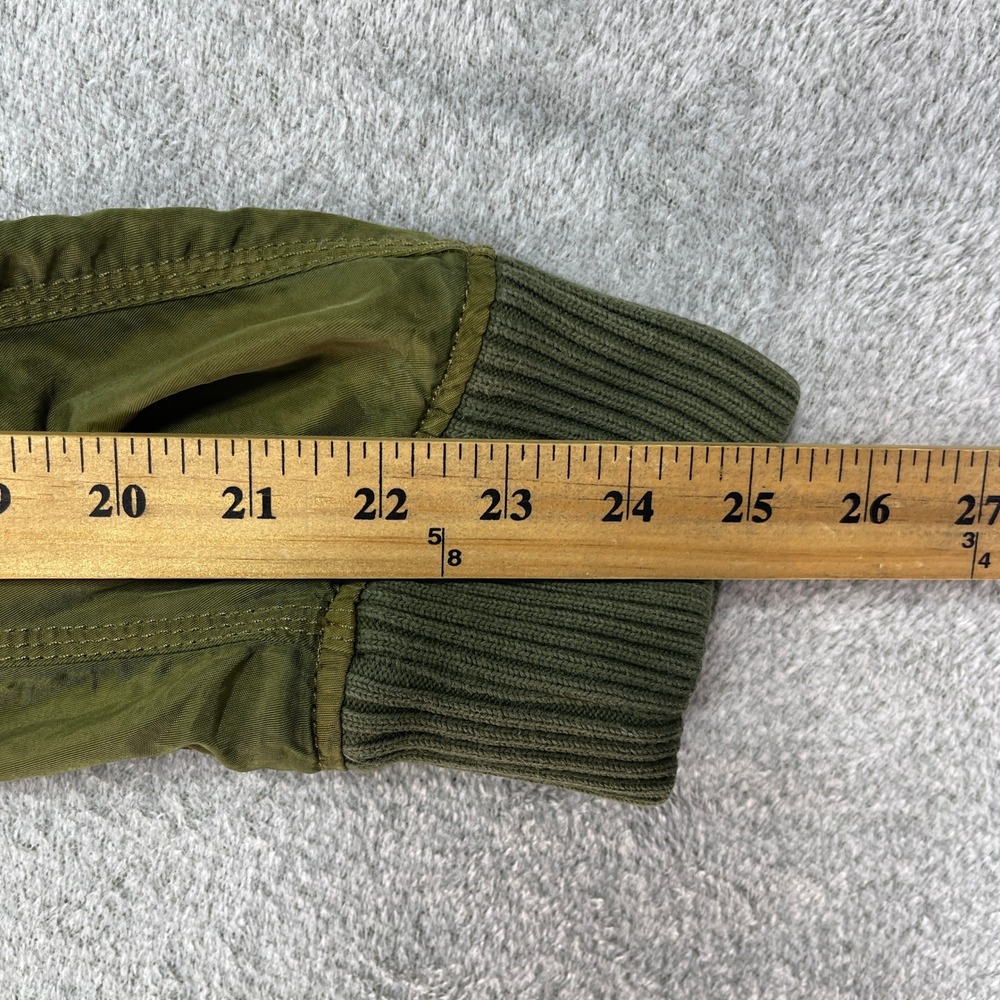 Iceberg Jacket Men XL Green Bomber Mixed Media Quilted Denim - Picture 9 of 11